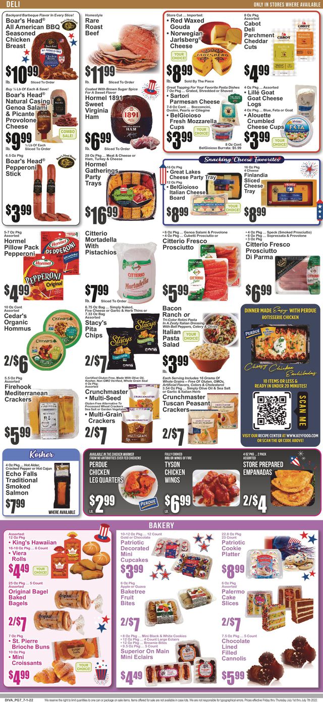 Key Food Ad from 07/01/2022
