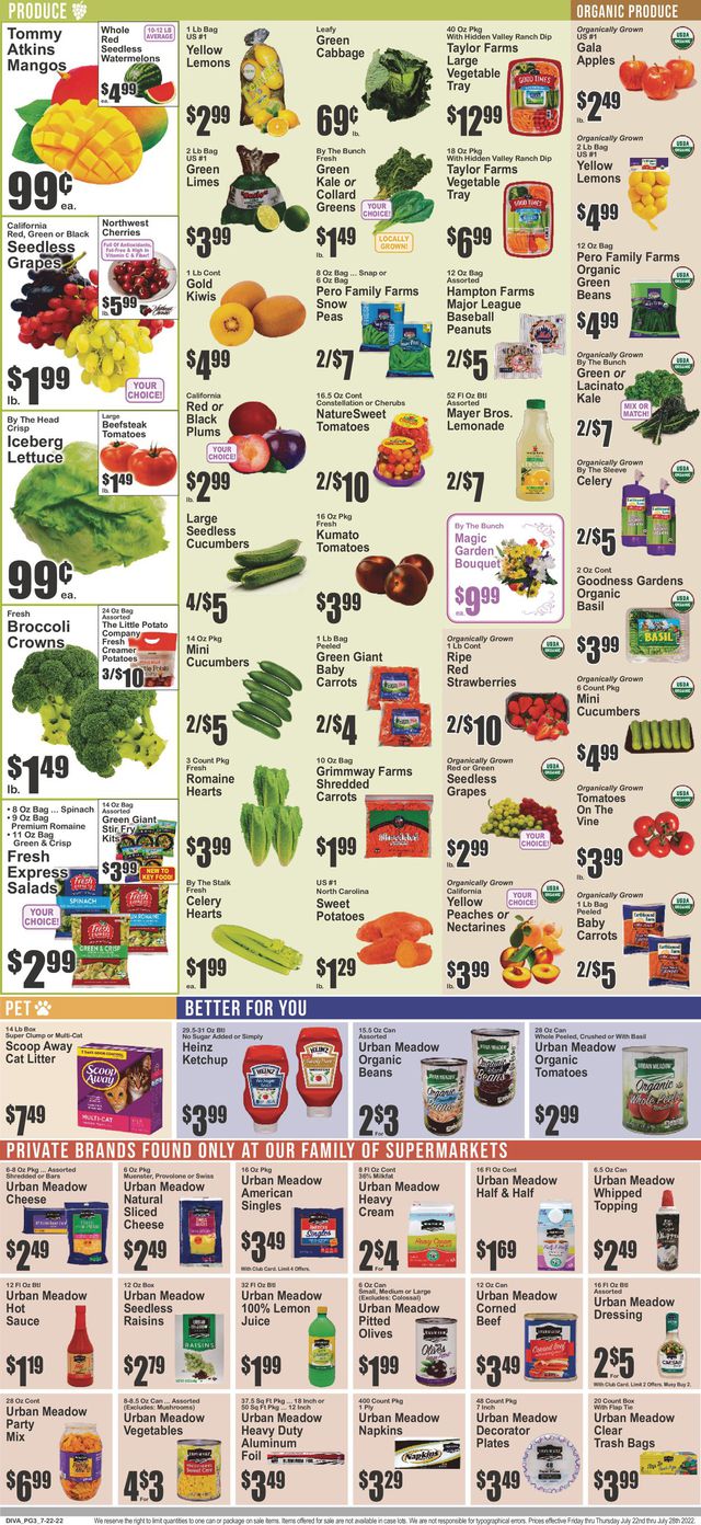 Key Food Ad from 07/22/2022