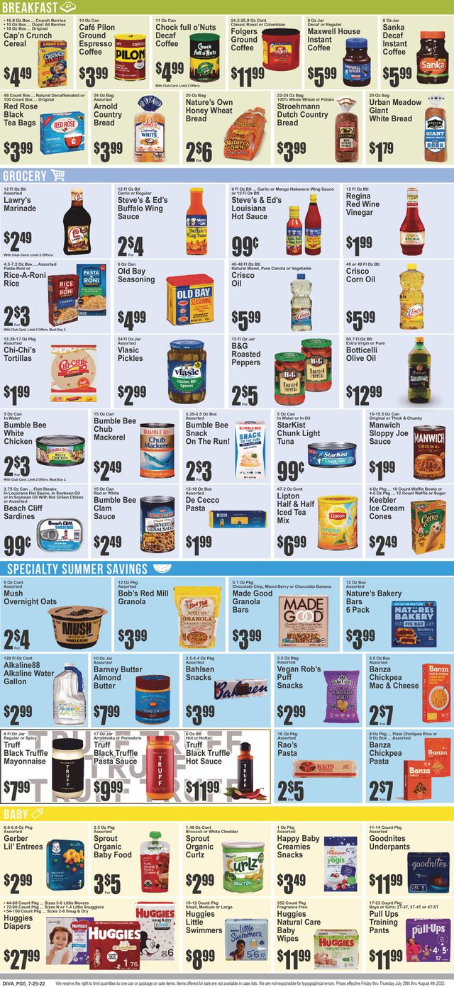 Key Food Ad from 07/29/2022