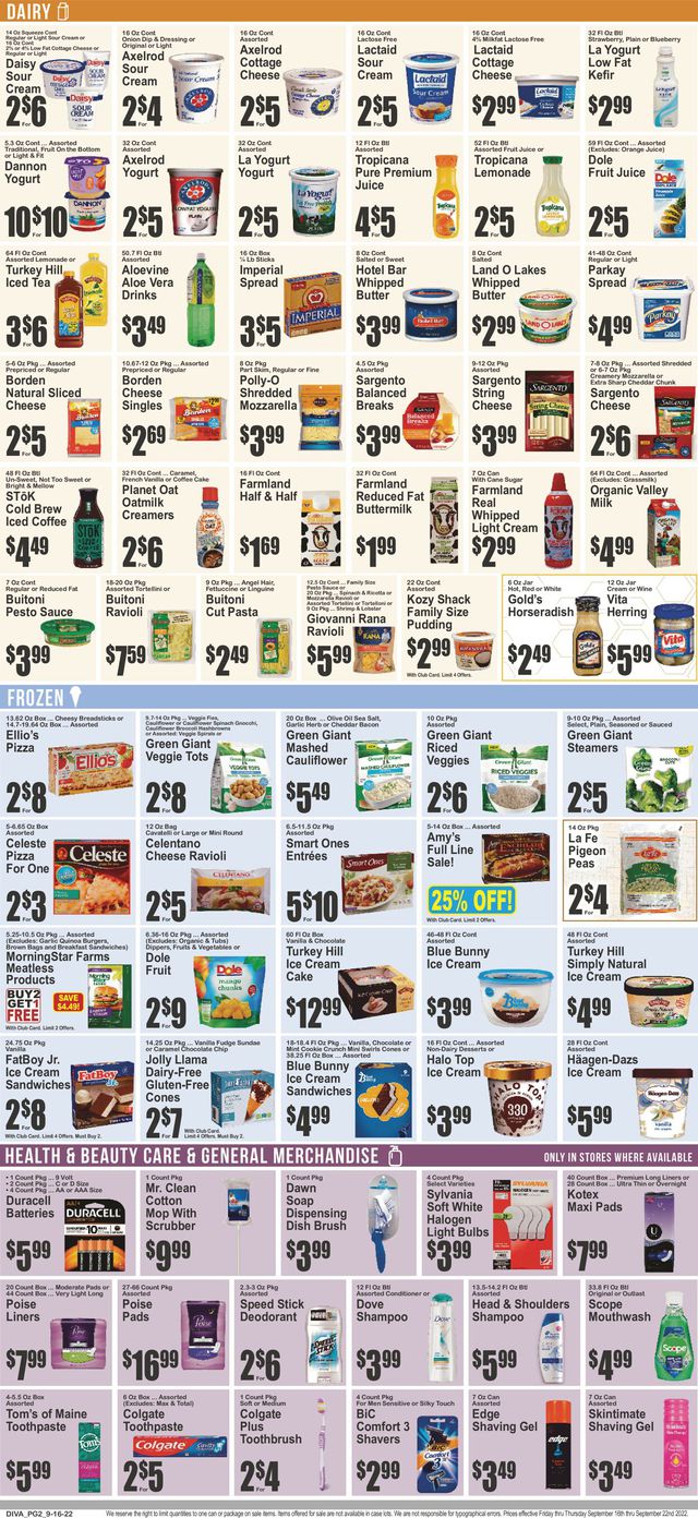 Key Food Ad from 09/16/2022