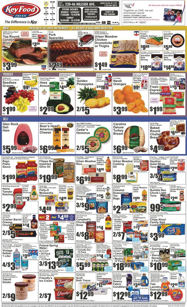 Key Food Ad from 09/30/2022