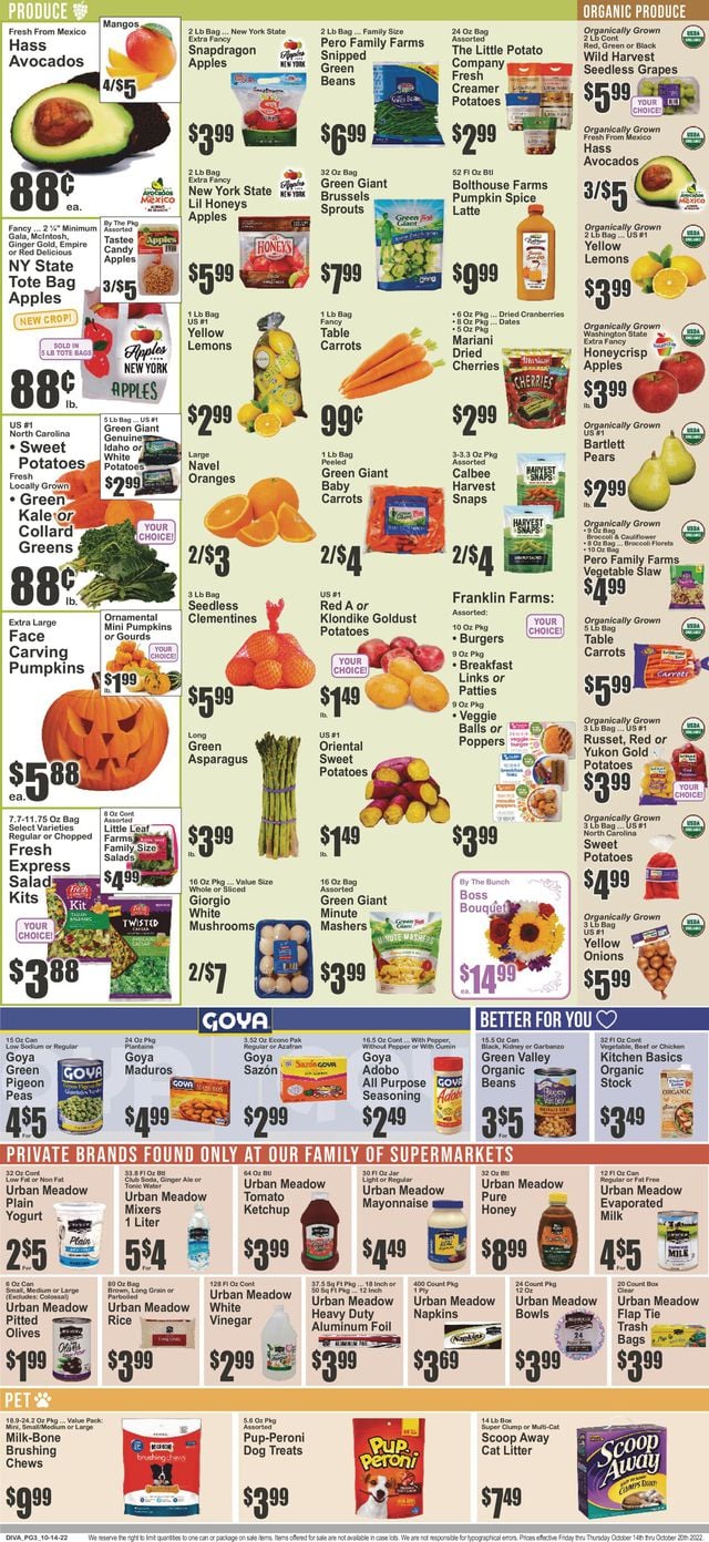 Key Food Ad from 10/14/2022