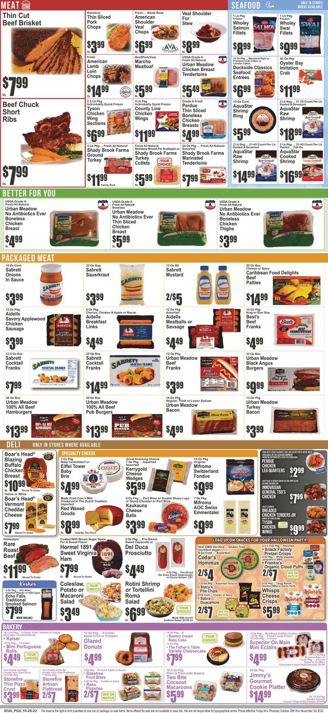 Key Food Ad from 10/28/2022