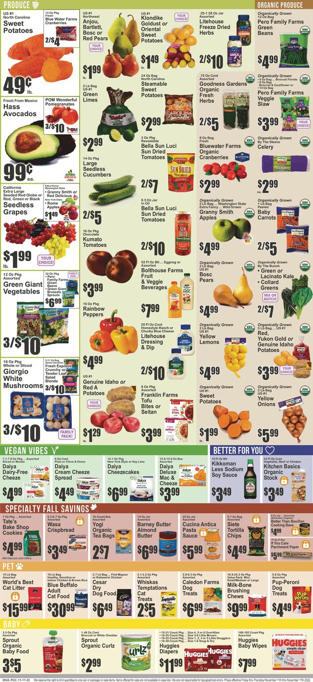 Key Food Ad from 11/11/2022