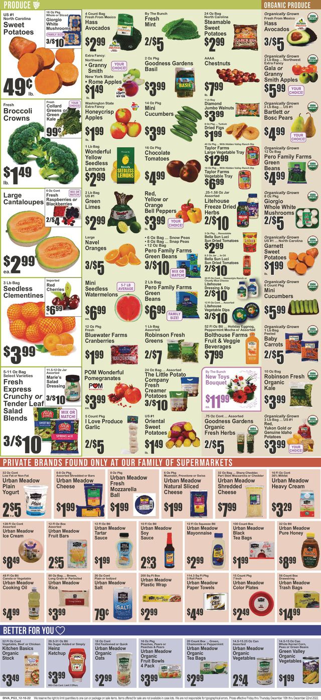 Key Food Ad from 12/16/2022