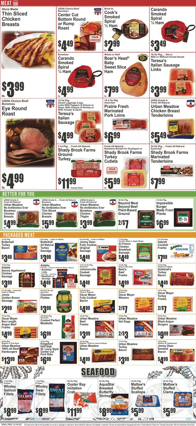 Key Food Ad from 12/16/2022