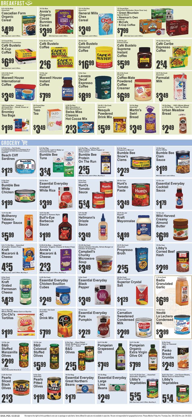 Key Food Ad from 12/30/2022