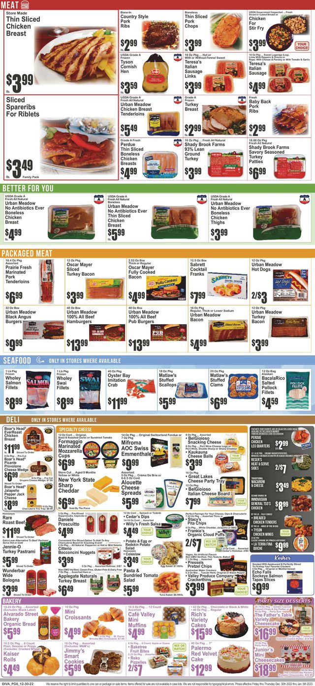 Key Food Ad from 12/30/2022