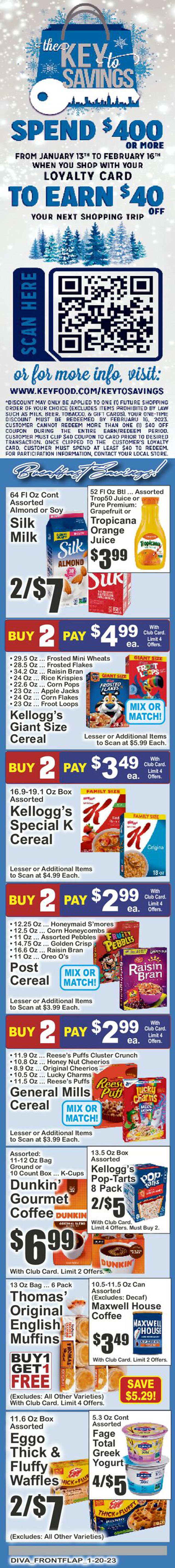 Key Food Ad from 01/20/2023