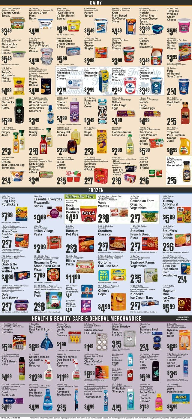 Key Food Ad from 09/29/2023