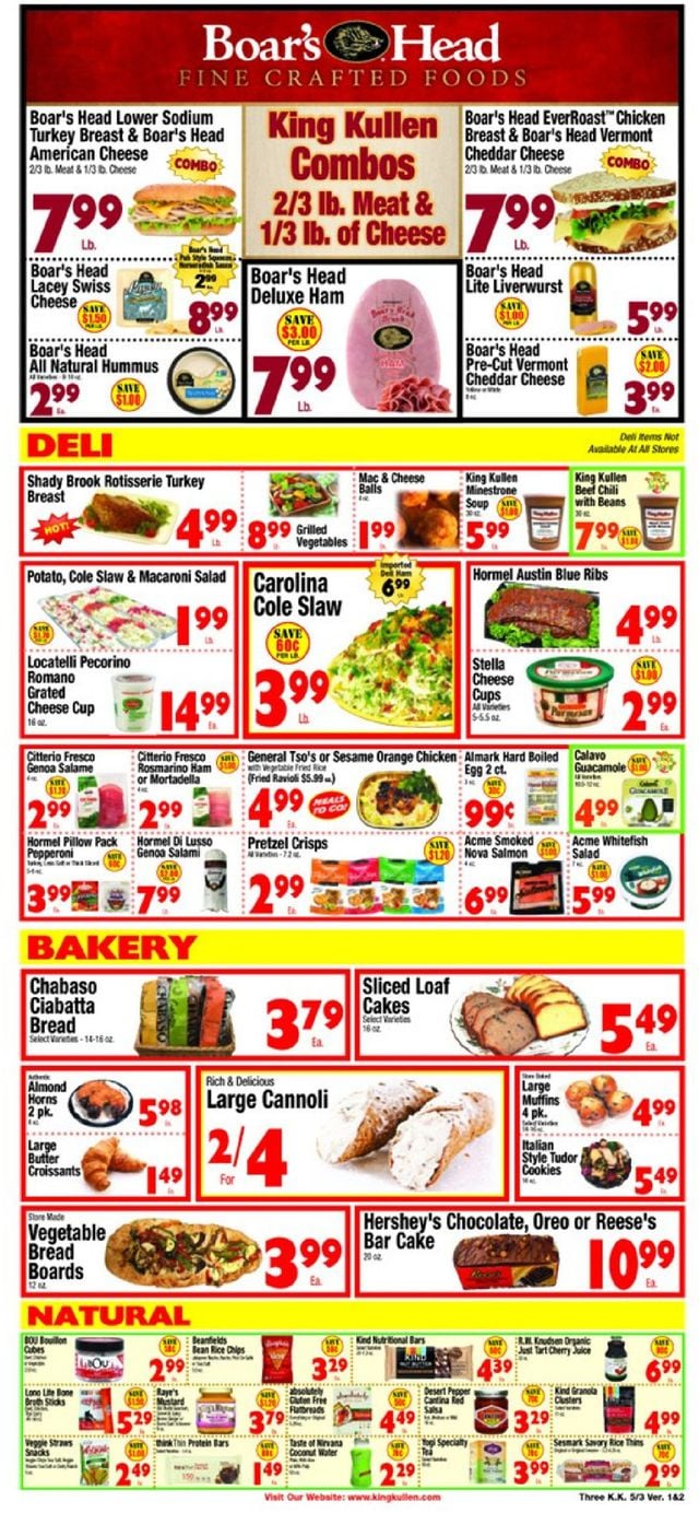 King Kullen Ad from 05/03/2019