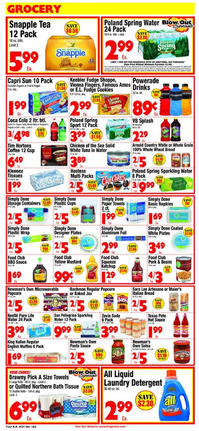 King Kullen Ad from 06/21/2019