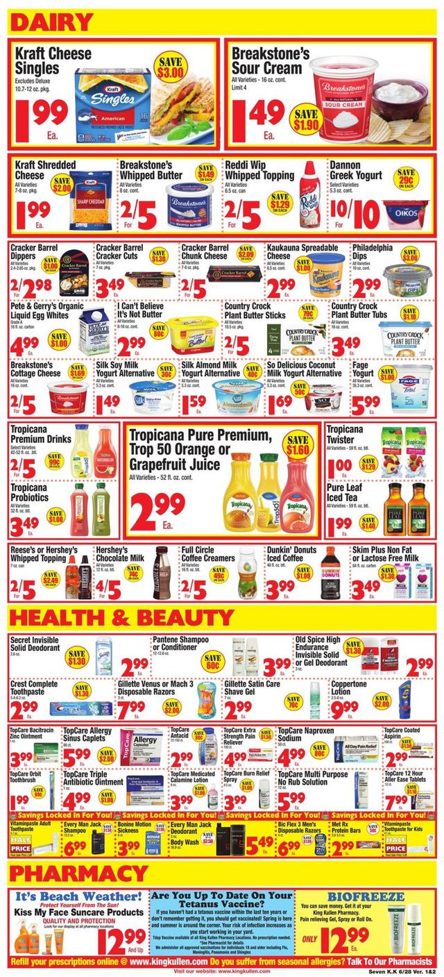 King Kullen Ad from 06/28/2019