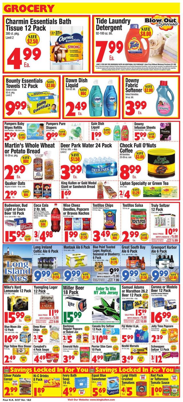 King Kullen Ad from 09/27/2019