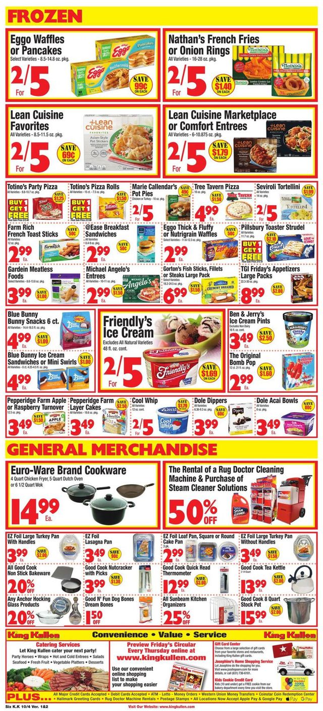 King Kullen Ad from 10/04/2019