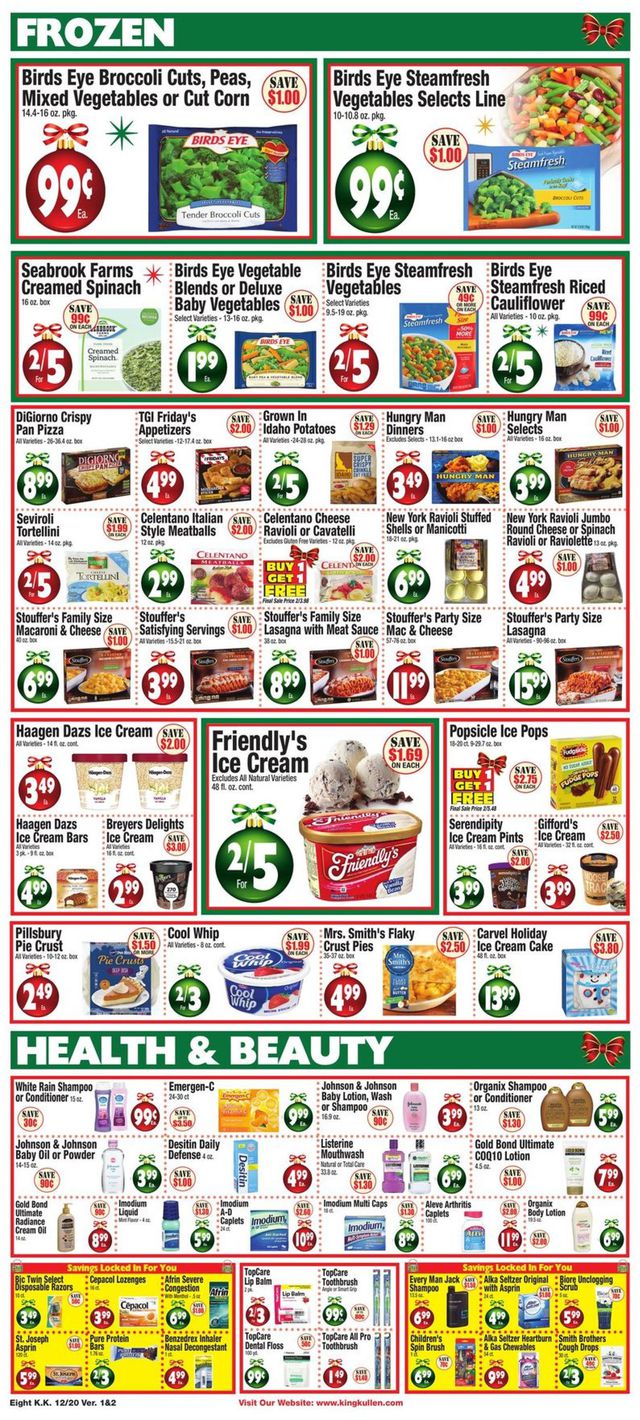 King Kullen Ad from 12/20/2019