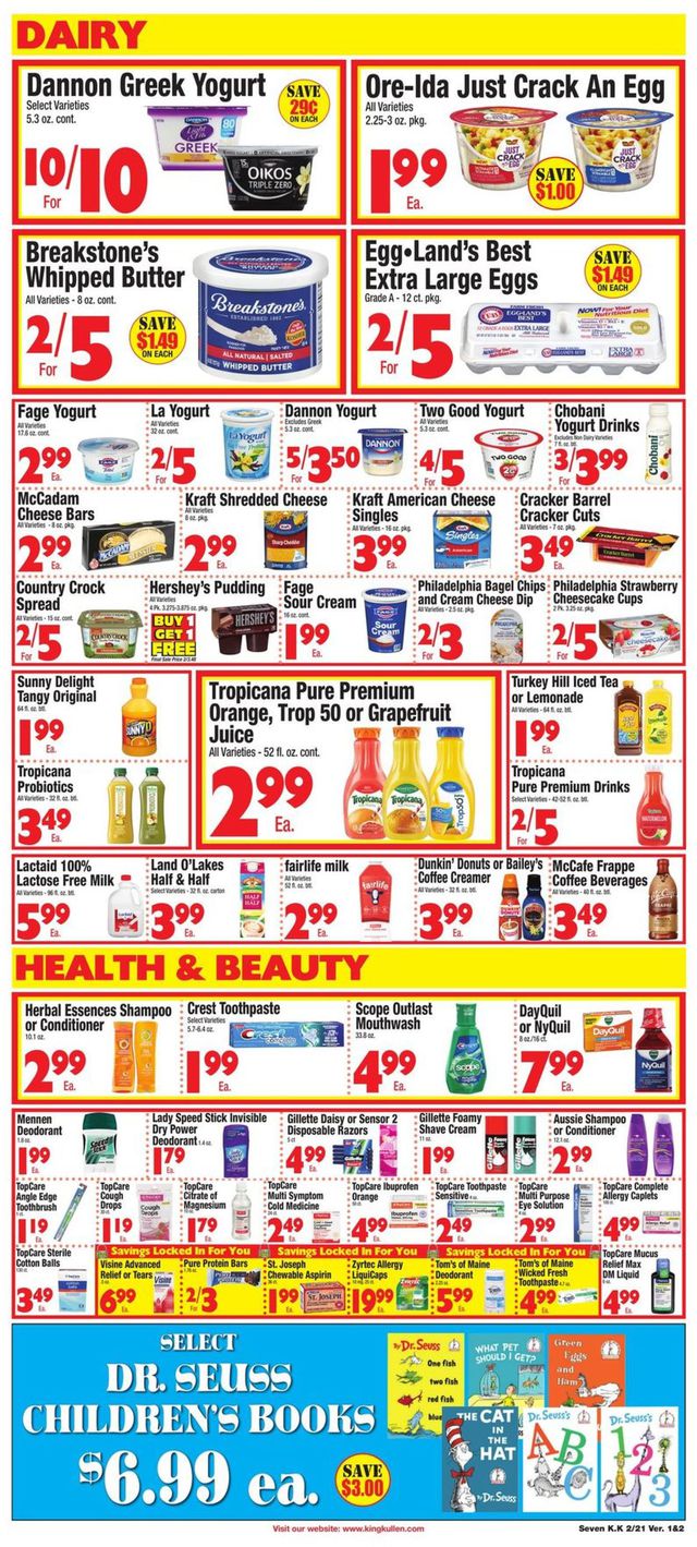 King Kullen Ad from 02/21/2020