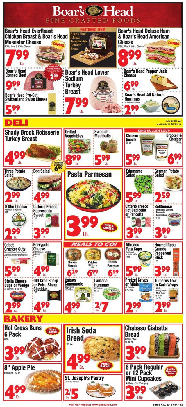 King Kullen Ad from 03/13/2020