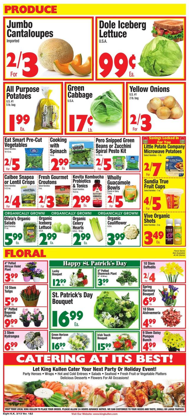 King Kullen Ad from 03/13/2020