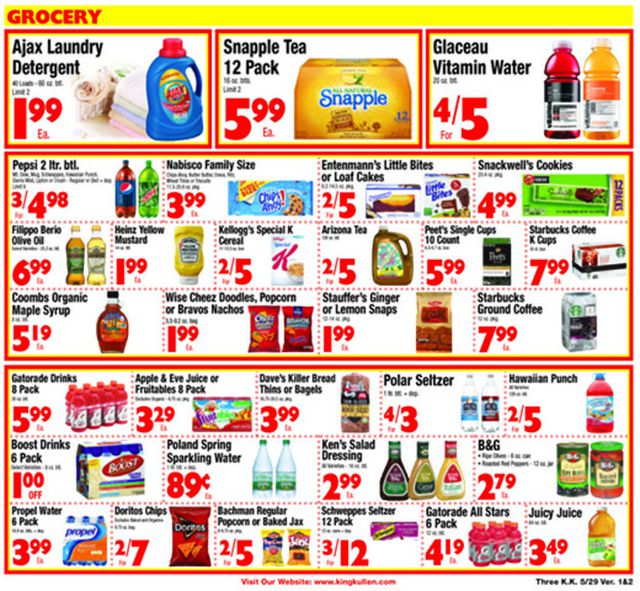 King Kullen Ad from 05/29/2020