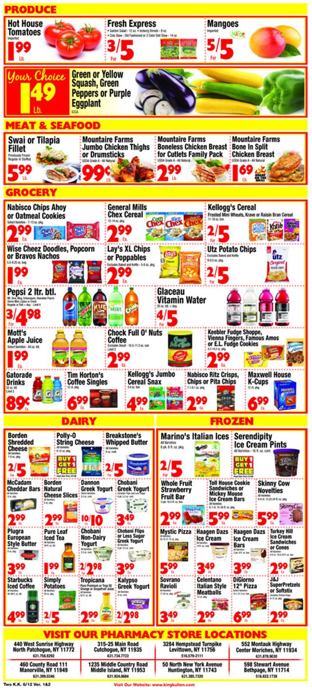 King Kullen Ad from 06/12/2020