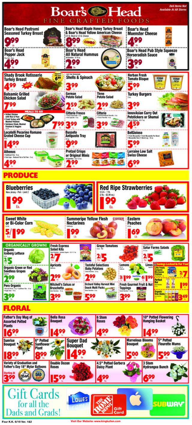 King Kullen Ad from 06/19/2020