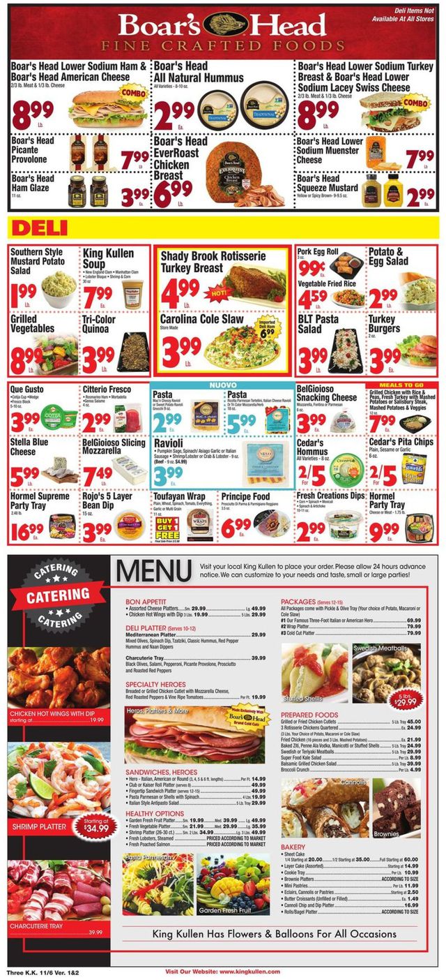 King Kullen Ad from 11/06/2020