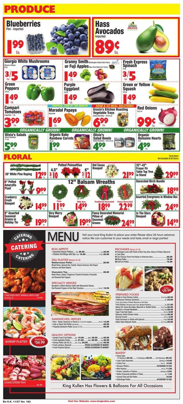 King Kullen Ad from 11/27/2020