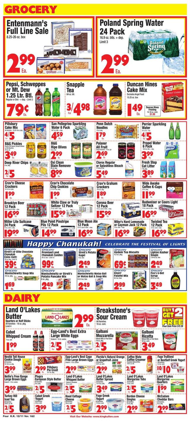 King Kullen Ad from 12/11/2020