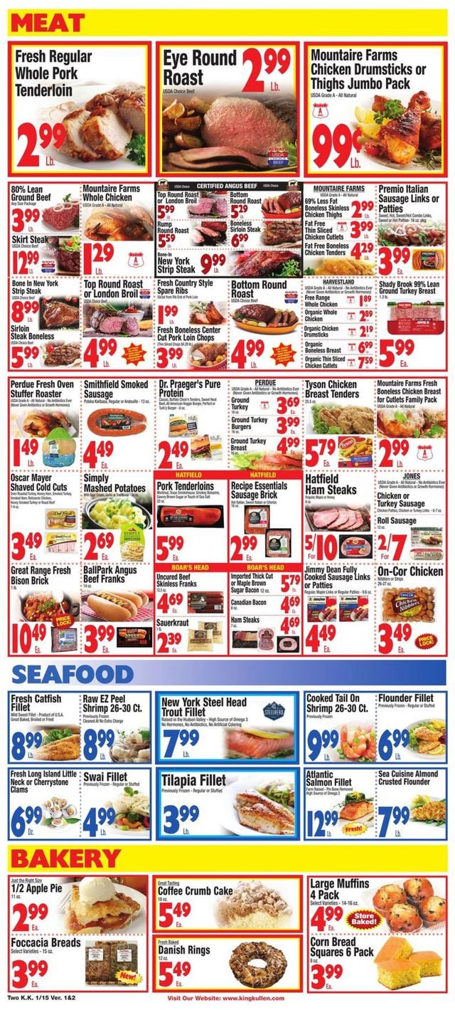 King Kullen Ad from 01/15/2021