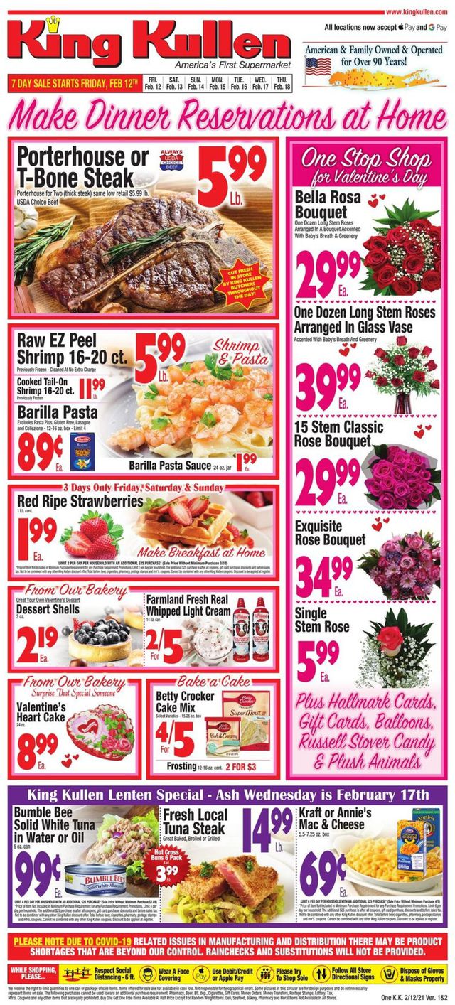 King Kullen Ad from 02/12/2021