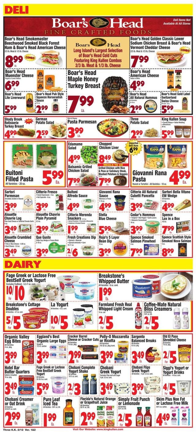 King Kullen Ad from 02/12/2021