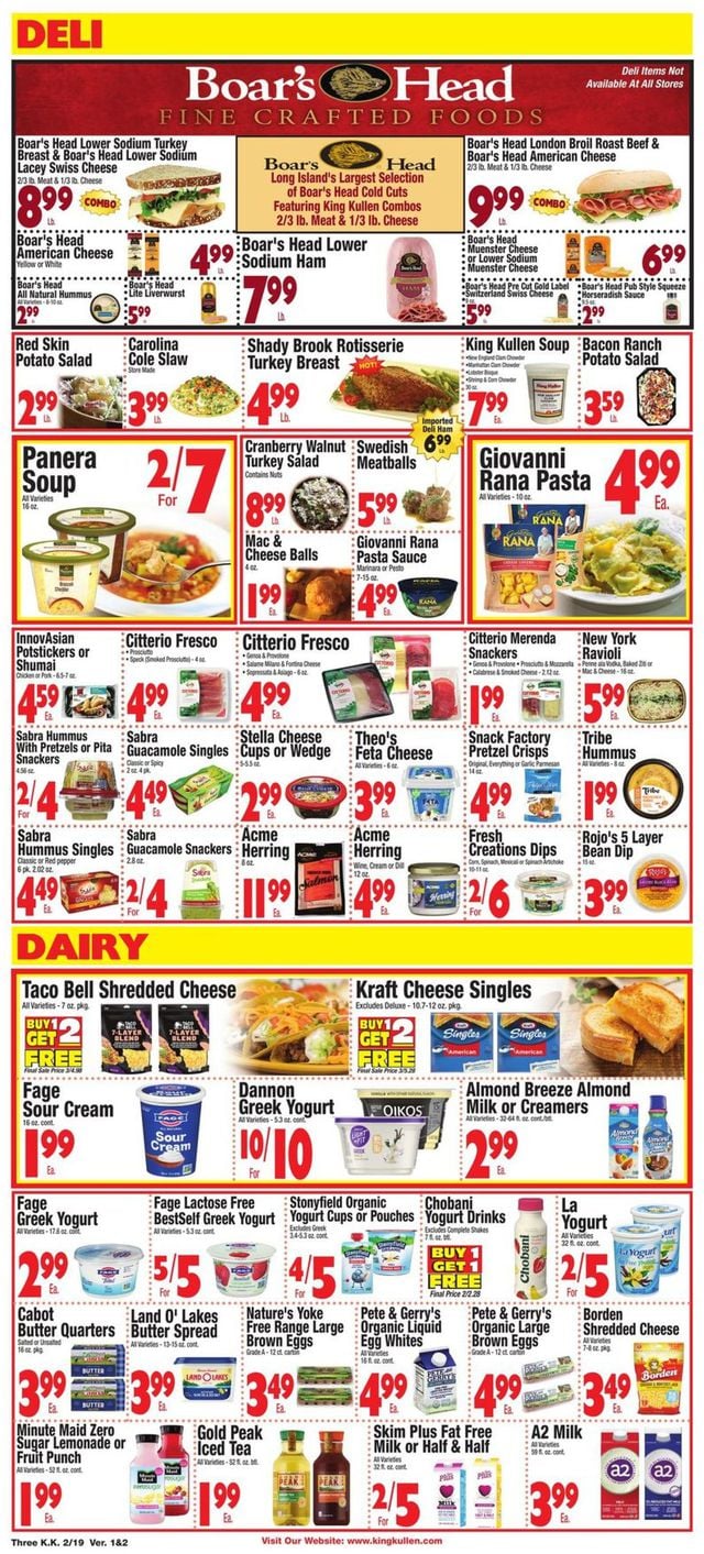King Kullen Ad from 02/19/2021