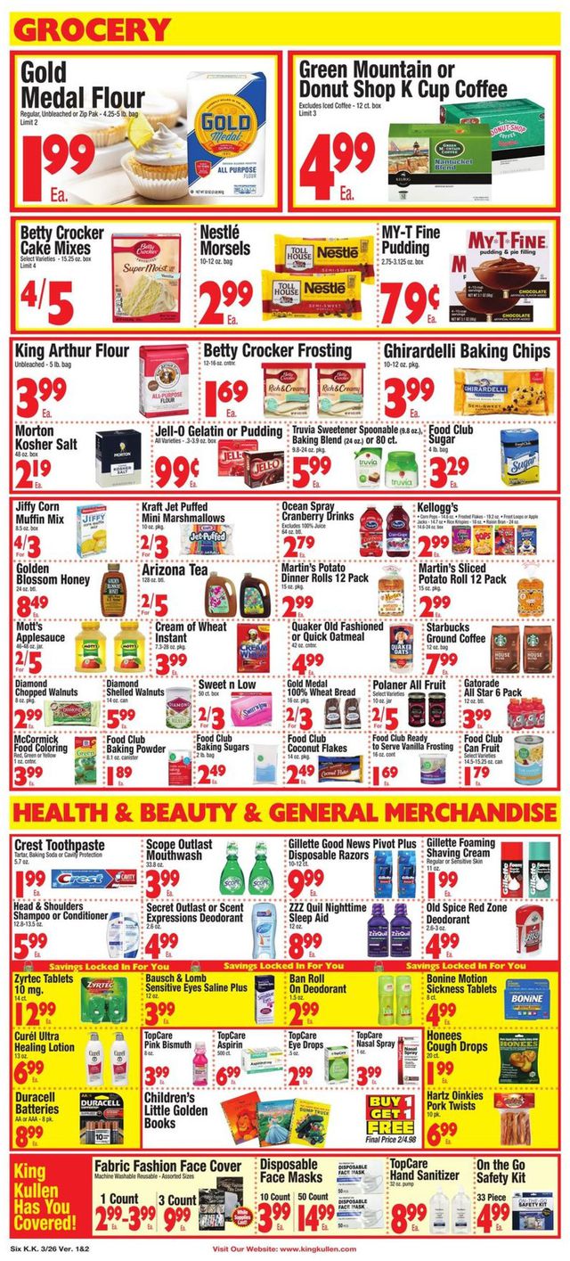 King Kullen Ad from 03/26/2021