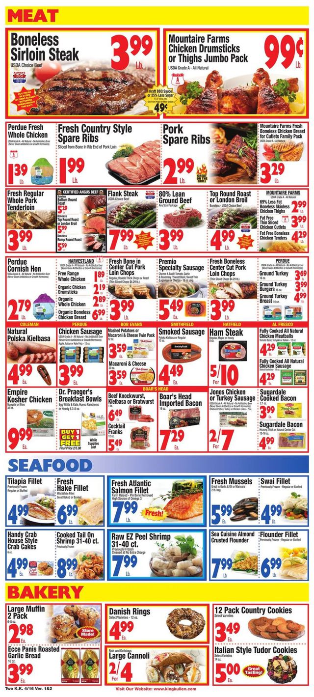 King Kullen Ad from 04/16/2021