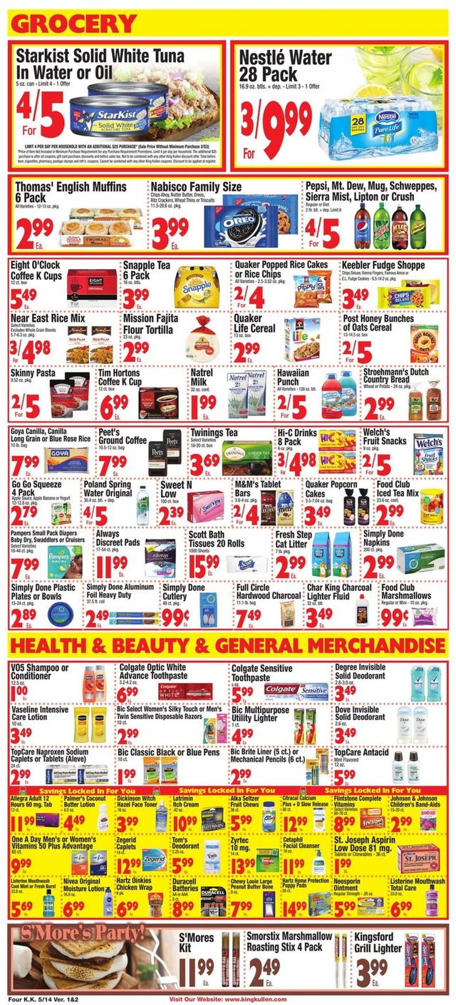 King Kullen Ad from 05/14/2021