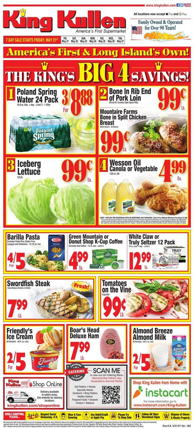 King Kullen Ad from 05/21/2021