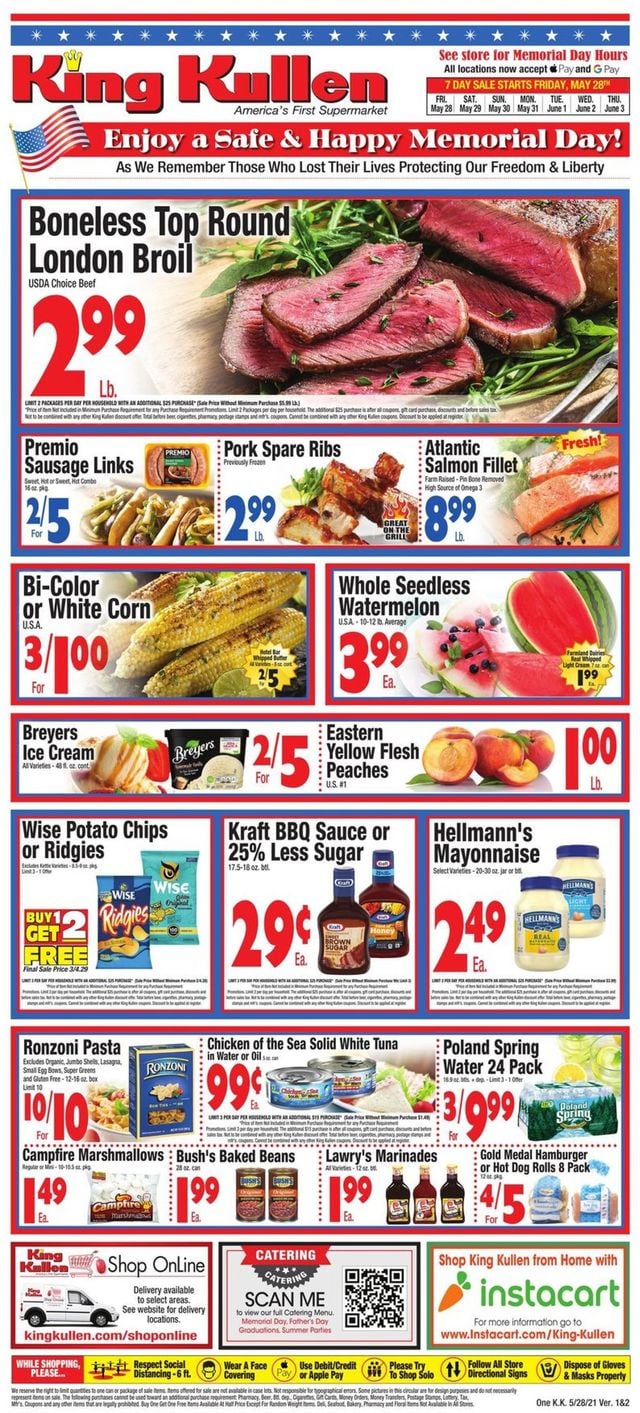 King Kullen Ad from 05/28/2021