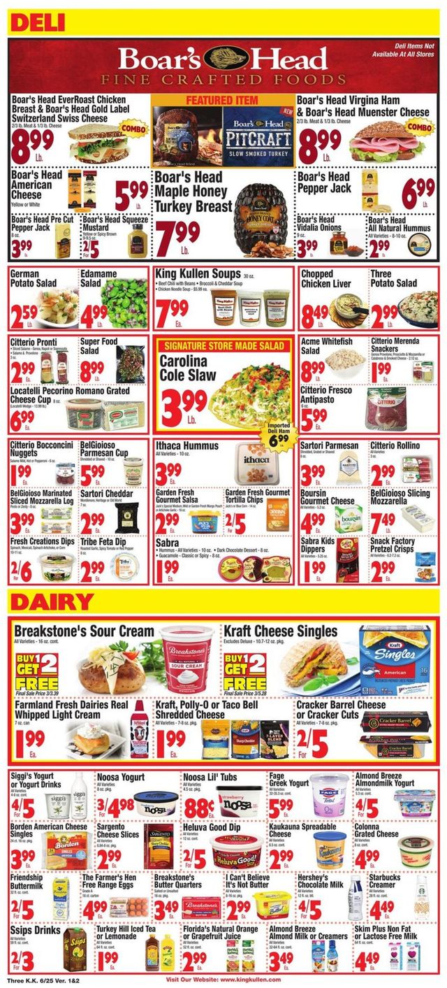 King Kullen Ad from 06/25/2021