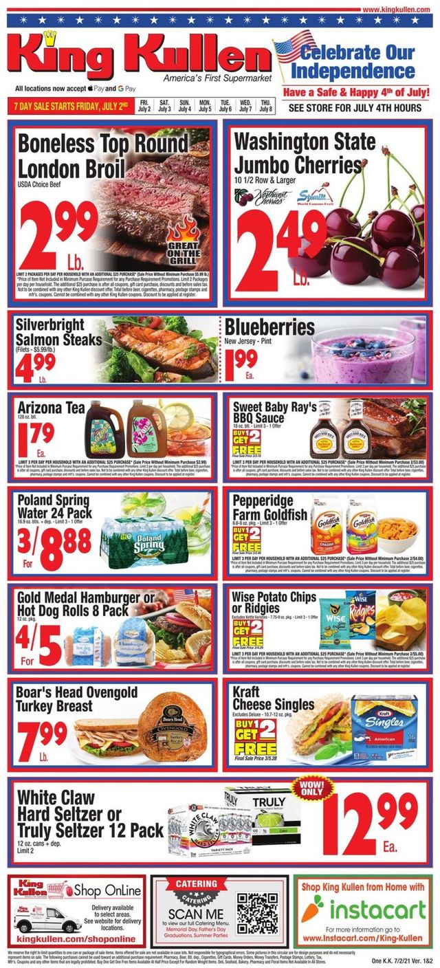 King Kullen Ad from 07/02/2021