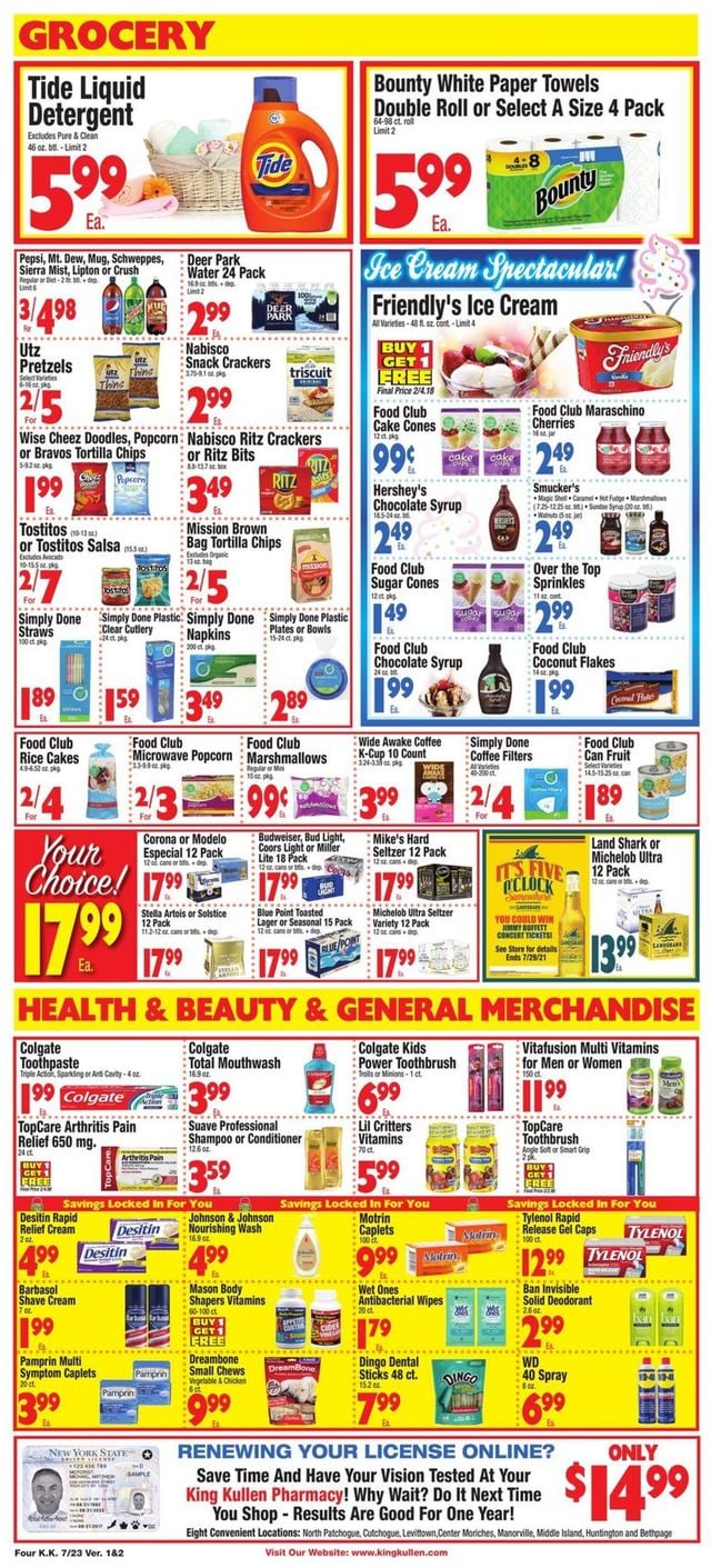 King Kullen Ad from 07/23/2021