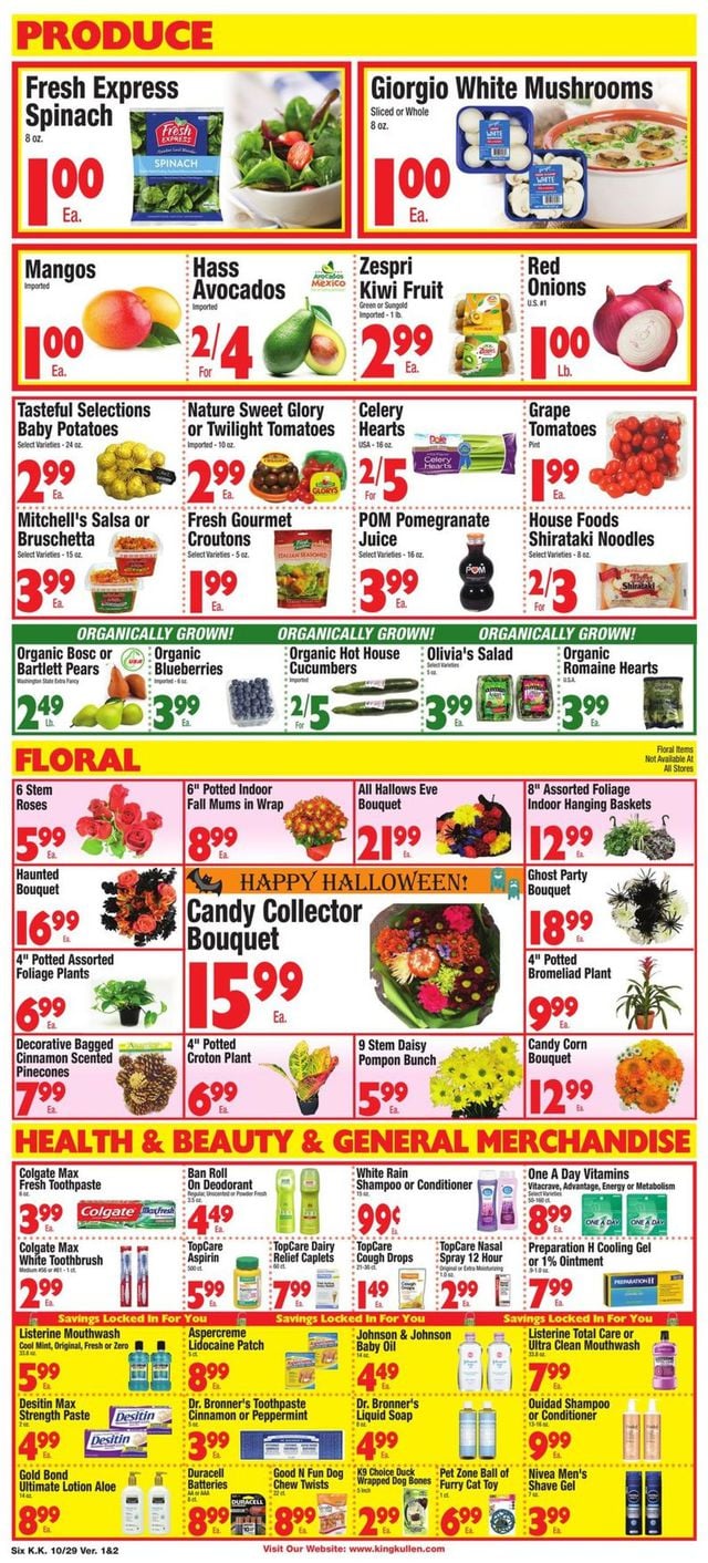 King Kullen Ad from 10/29/2021