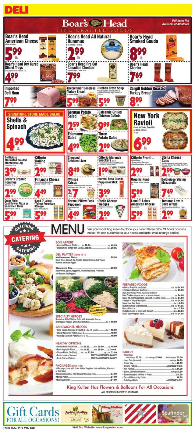 King Kullen Ad from 11/05/2021