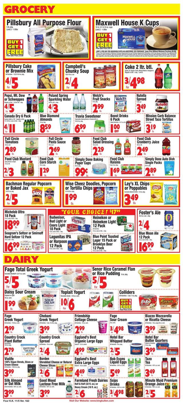 King Kullen Ad from 11/05/2021