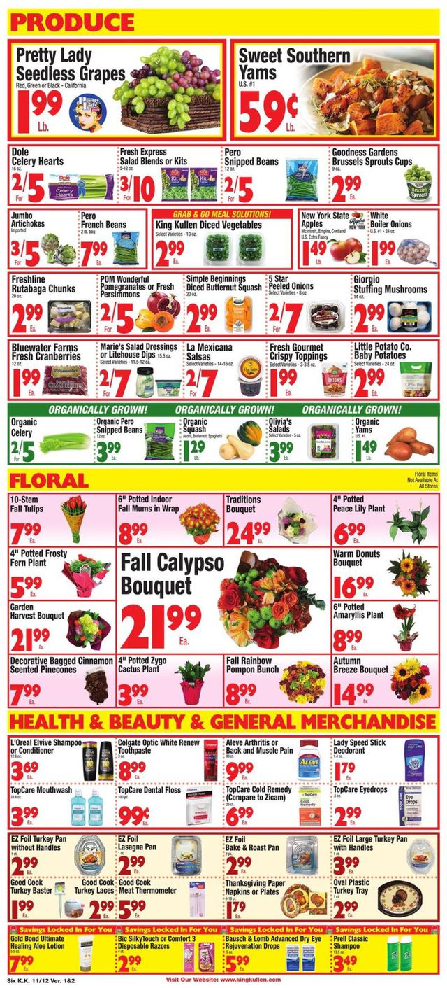 King Kullen Ad from 11/12/2021