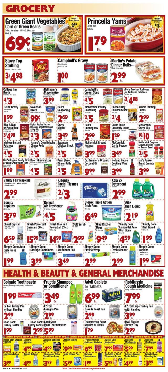 King Kullen Ad from 11/19/2021