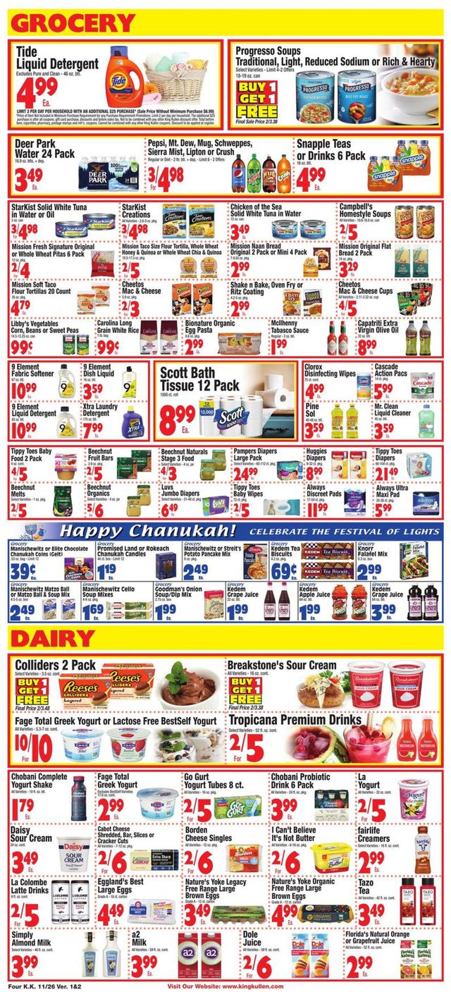King Kullen Ad from 11/26/2021