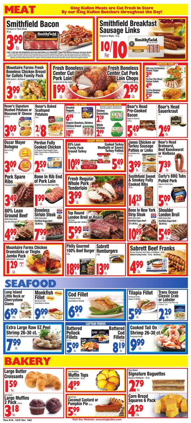 King Kullen Ad from 12/03/2021