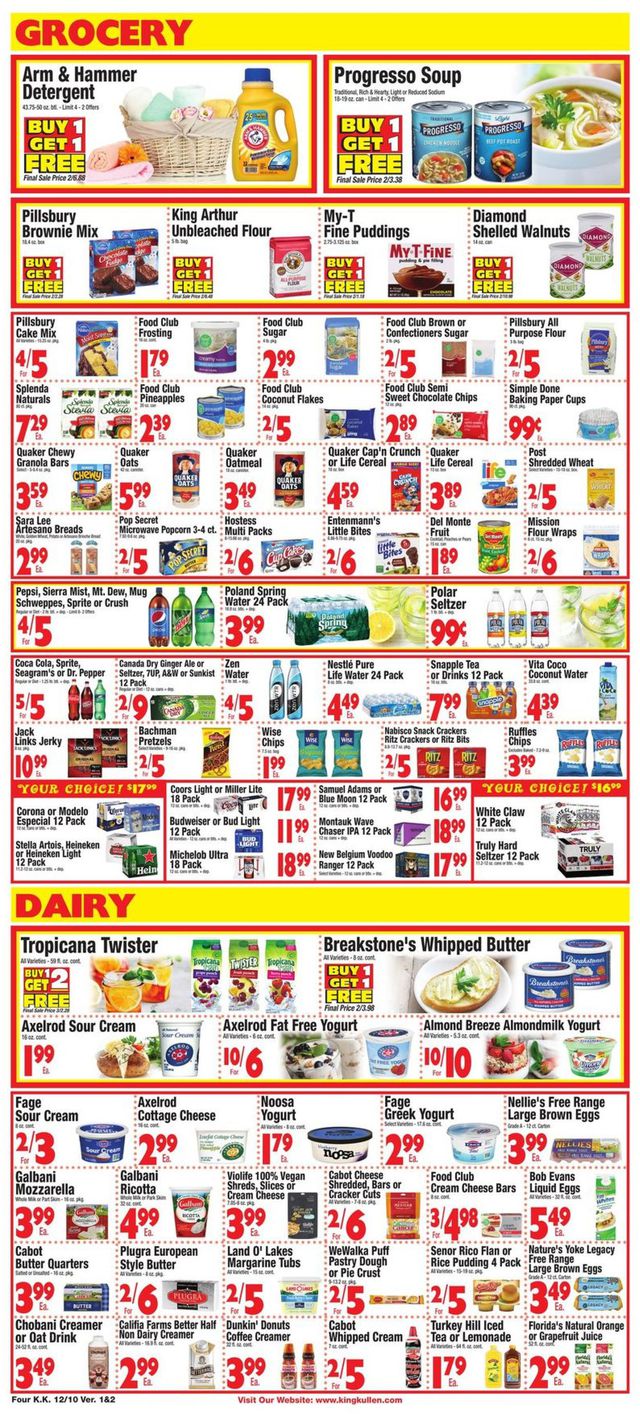 King Kullen Ad from 12/10/2021