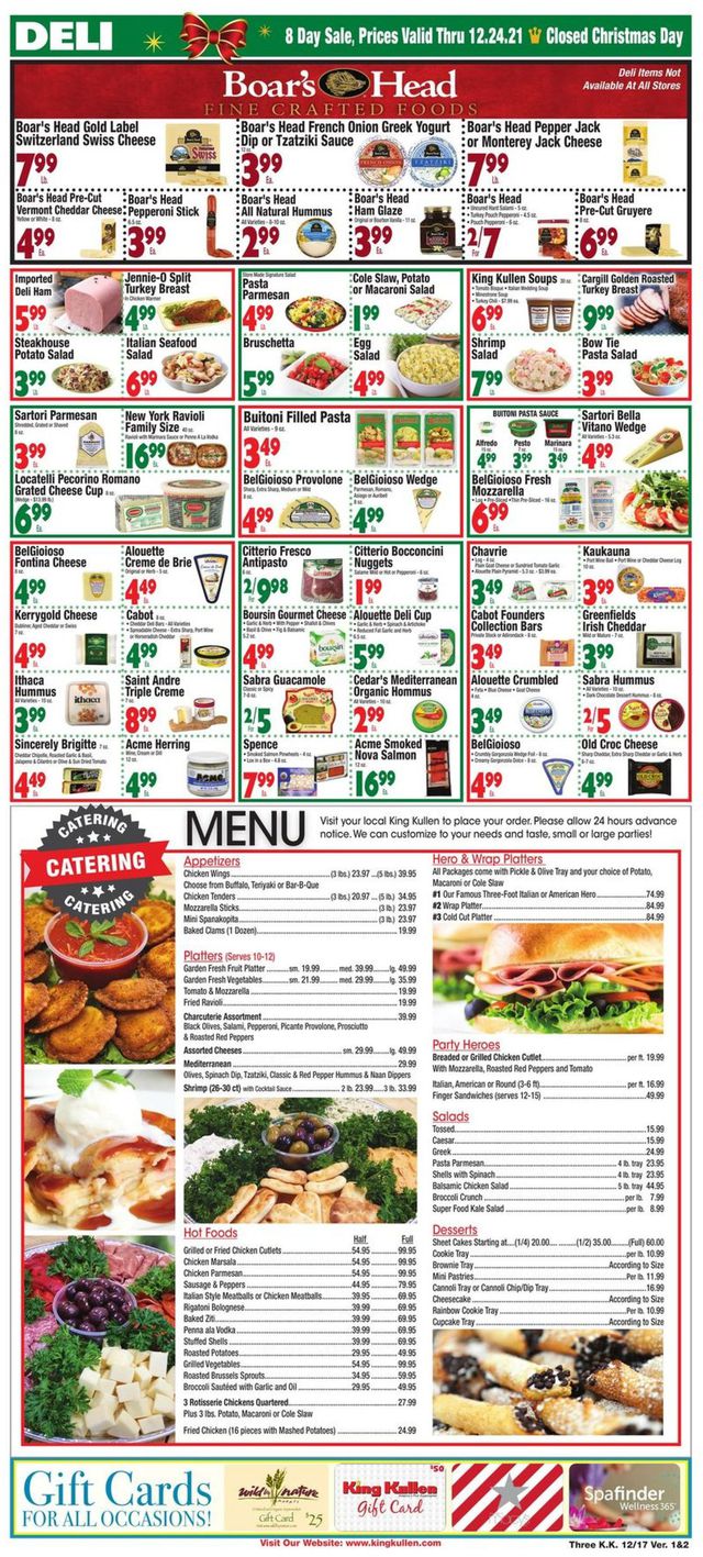 King Kullen Ad from 12/17/2021